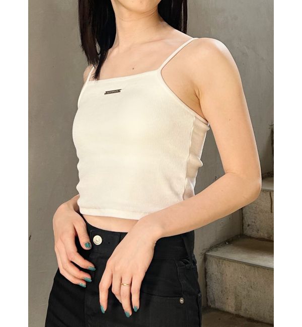 MURUA「ロゴプレートスクエアキャミ」|キャミソール|