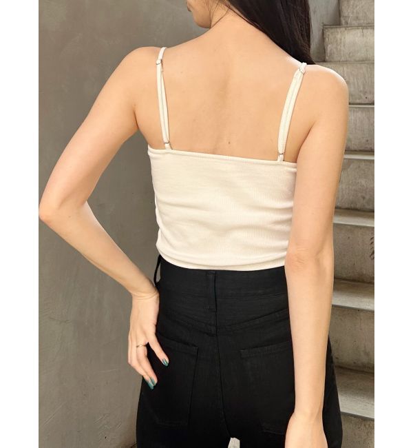 MURUA「ロゴプレートスクエアキャミ」|キャミソール|