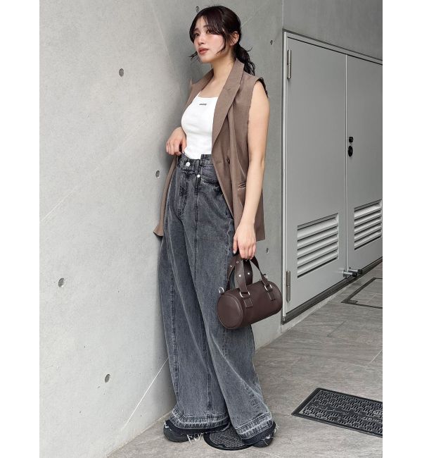 MURUA「ロゴプレートスクエアキャミ」|キャミソール|