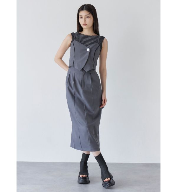 MURUA「セパレートライクジャンパースカート」|ジャンパースカート|