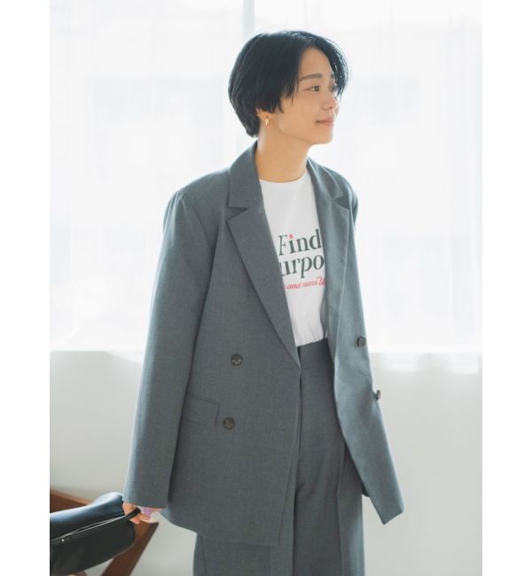 Ungrid「ルーズシルエットテーラードジャケット」|テーラードジャケット|グレー