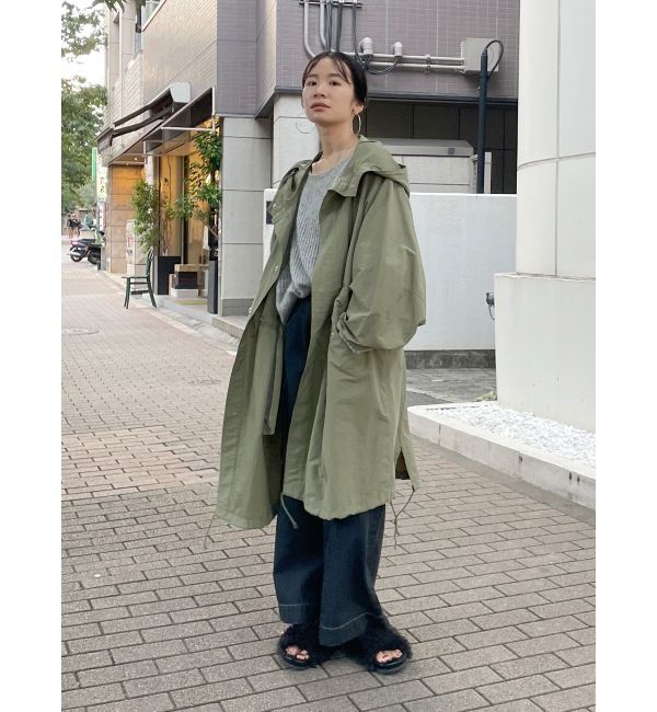 Ungrid「フードミリタリーボリュームコート」|ブルゾン・スタジャン|
