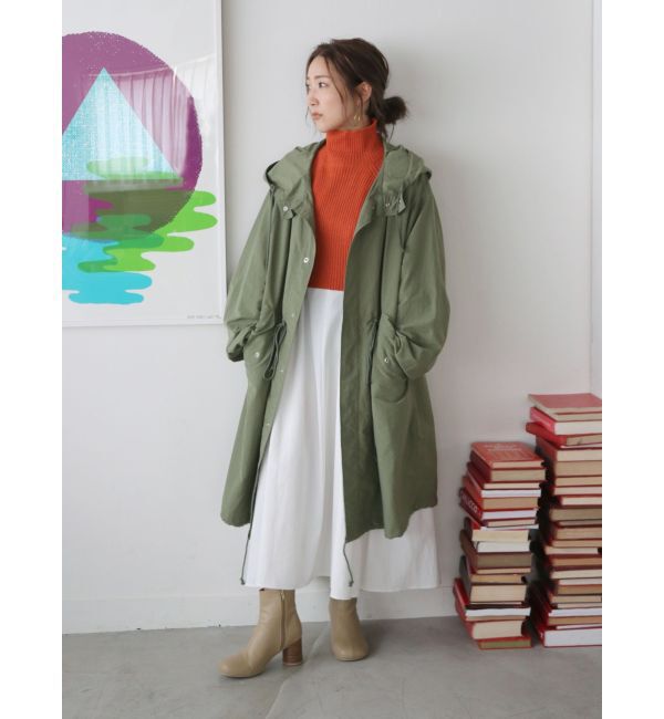 Ungrid「フードミリタリーボリュームコート」|ブルゾン・スタジャン|