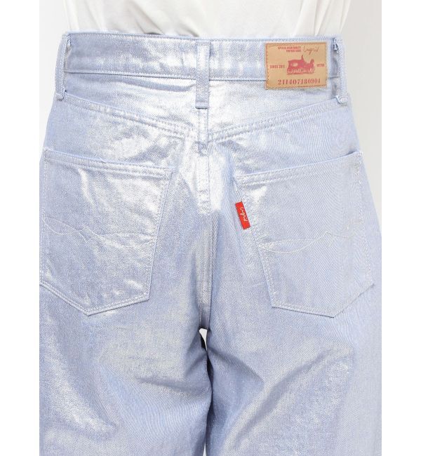 Ungrid「メタリックストレートデニム」|デニム|