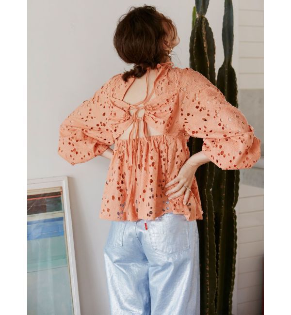 Ungrid「メタリックストレートデニム」|デニム|