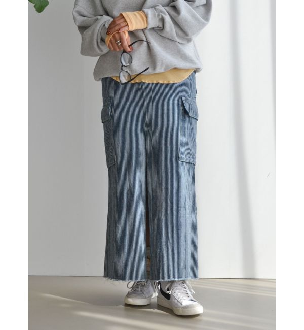 Ungrid「ワークデザインスリットデニムスカート」|スカート|