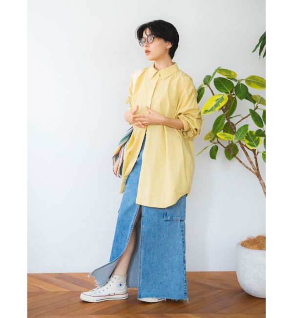 Ungrid「ワークデザインスリットデニムスカート」|スカート|