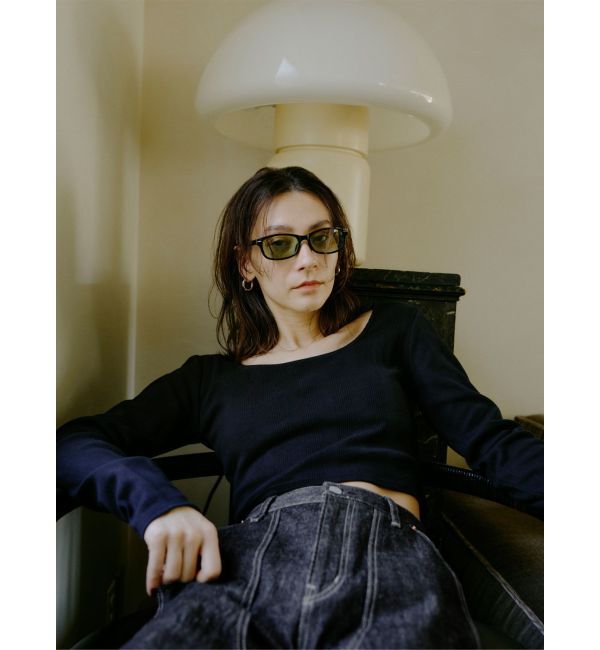 Ungrid「スクエアネックショートロングスリーブTee」|Tシャツ・カットソー|