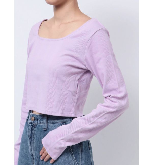 Ungrid「スクエアネックショートロングスリーブTee」|Tシャツ・カットソー|