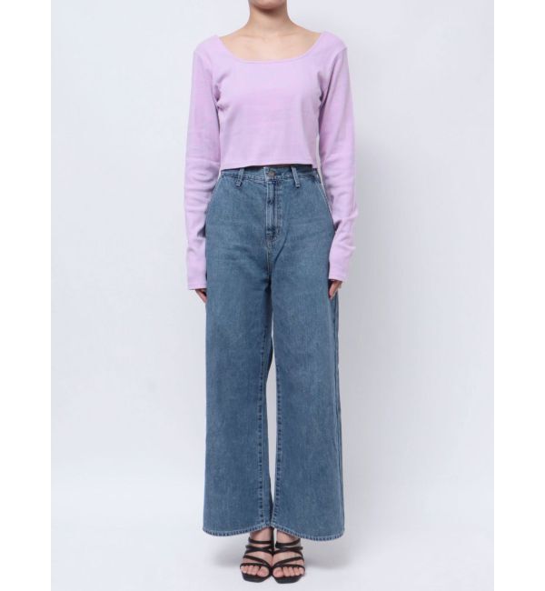 Ungrid「スクエアネックショートロングスリーブTee」|Tシャツ・カットソー|