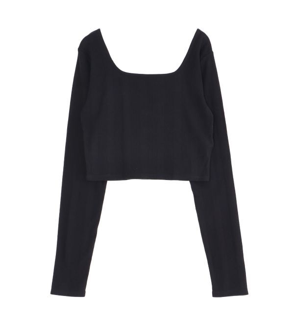 Ungrid「スクエアネックショートロングスリーブTee」|Tシャツ・カットソー|