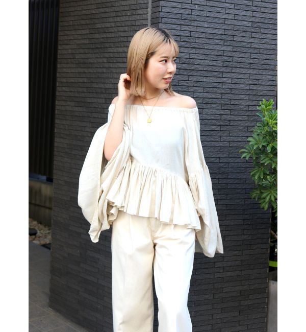 Ungrid「スリーブデザインオフショルブラウス」|シャツ・ブラウス|