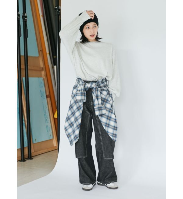 Ungrid「【WEB限定】スリーブボリュームワッフルロングスリーブTee」|Tシャツ・カットソー|