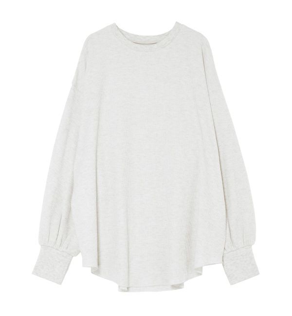 Ungrid「【WEB限定】スリーブボリュームワッフルロングスリーブTee」|Tシャツ・カットソー|