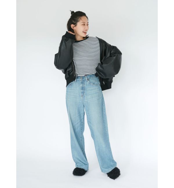 Ungrid「【WEB限定】スリーブボリュームワッフルロングスリーブTee」|Tシャツ・カットソー|