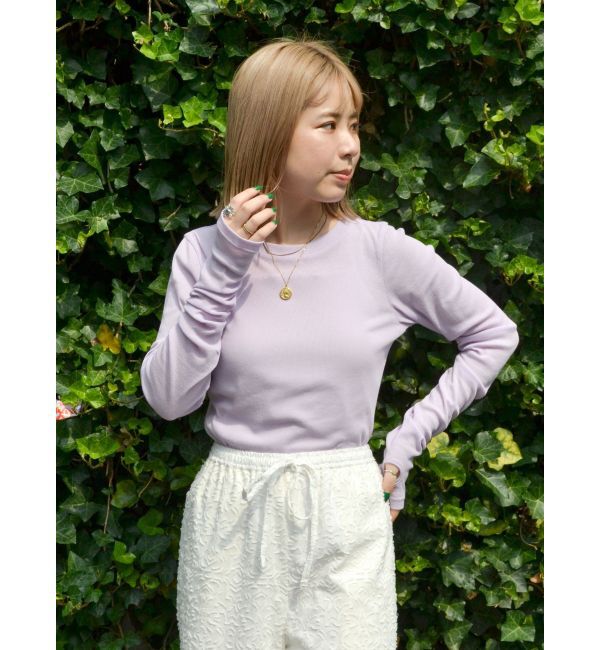 Ungrid「シアーフィットロングスリーブTee」|Tシャツ・カットソー|