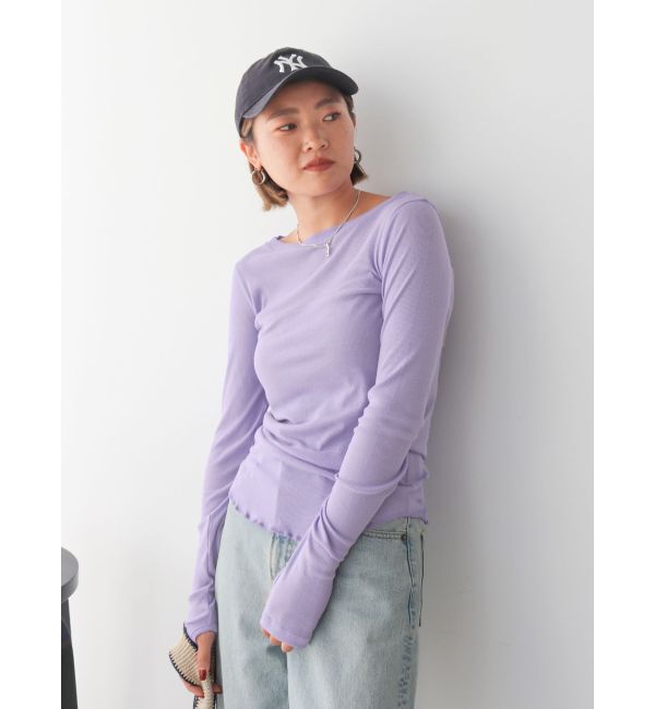 Ungrid「シアーフィットロングスリーブTee」|Tシャツ・カットソー|