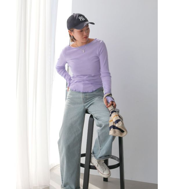 Ungrid「シアーフィットロングスリーブTee」|Tシャツ・カットソー|