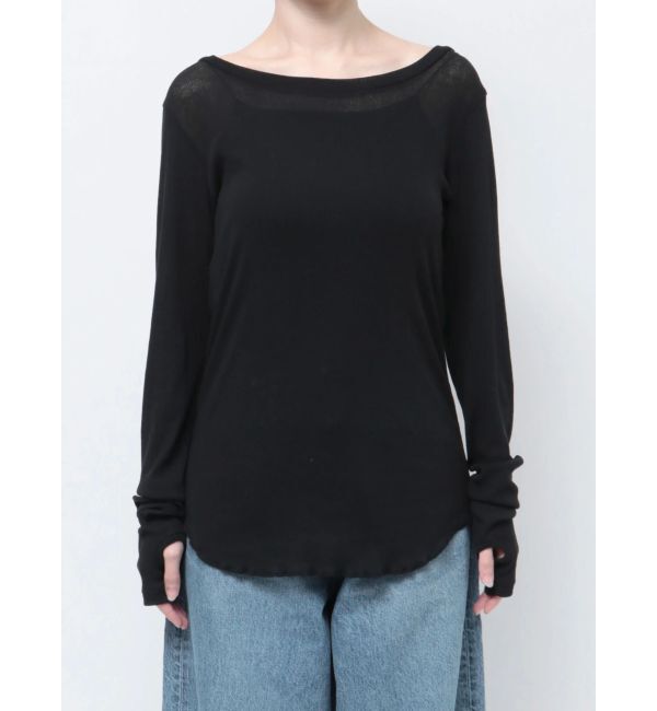 Ungrid「シアーフィットロングスリーブTee」|Tシャツ・カットソー|