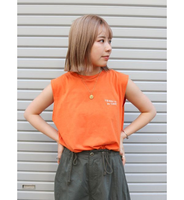 Ungrid「カラーエンブロイダリータンクトップ」|Tシャツ・カットソー|