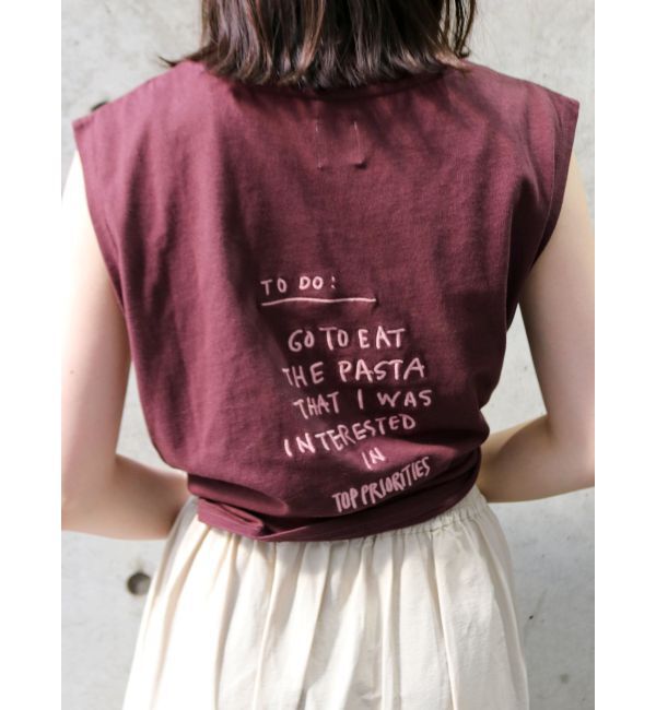 Ungrid「カラーエンブロイダリータンクトップ」|Tシャツ・カットソー|