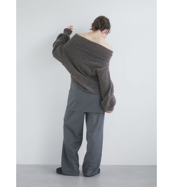 Ungrid「オフショルルーズニット」|ニット・セーター|