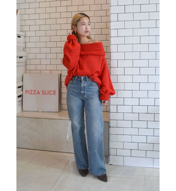 Ungrid「ハイウエストフレアデニム」|デニム|