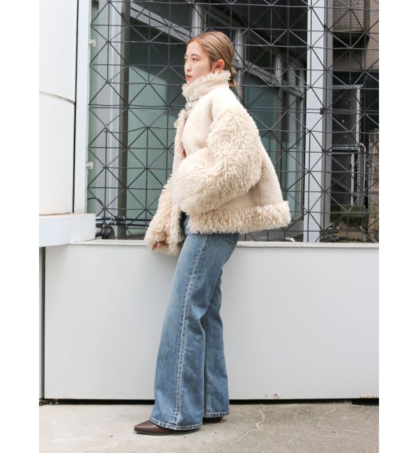 Ungrid「ハイウエストフレアデニム」|デニム|