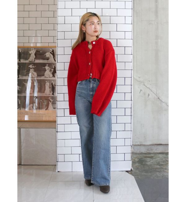 Ungrid「ハイウエストフレアデニム」|デニム|