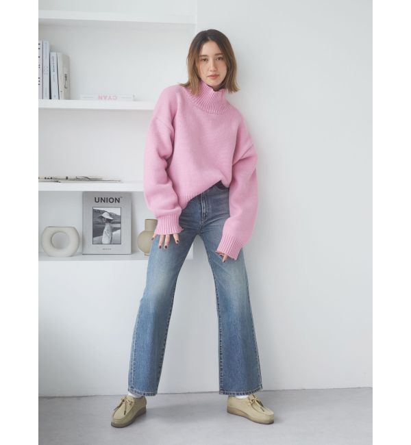 Ungrid「ハイウエストフレアデニム」|デニム|