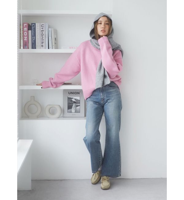 Ungrid「ハイウエストフレアデニム」|デニム|