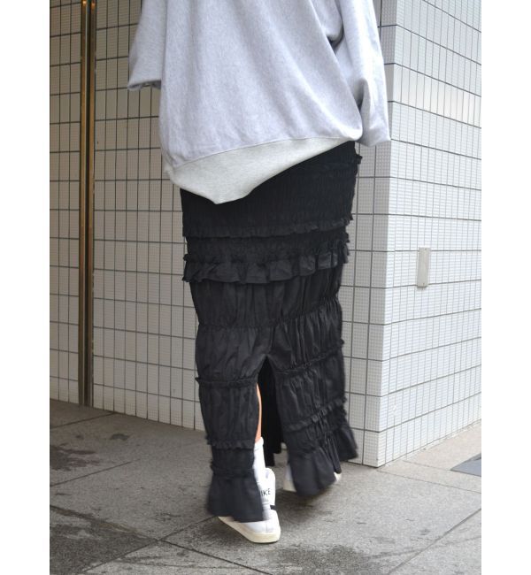 Ungrid「アイラインシャーリングスカート」|スカート|