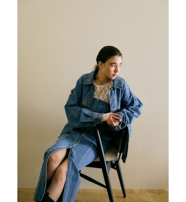 Ungrid「ビッグシルエットデニムジャケット」|ブルゾン・スタジャン|