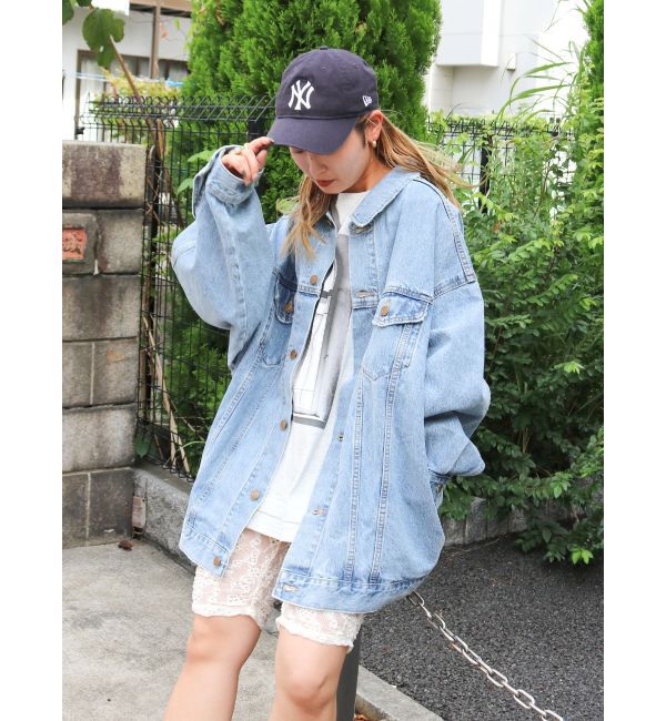 Ungrid「ビッグシルエットデニムジャケット」|ブルゾン・スタジャン|