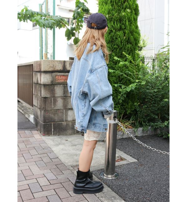 Ungrid「ビッグシルエットデニムジャケット」|ブルゾン・スタジャン|