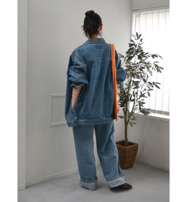 Ungrid「ビッグシルエットデニムジャケット」|ブルゾン・スタジャン|