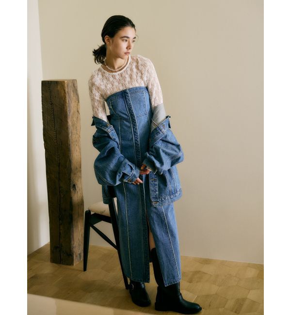 Ungrid「ビッグシルエットデニムジャケット」|ブルゾン・スタジャン|