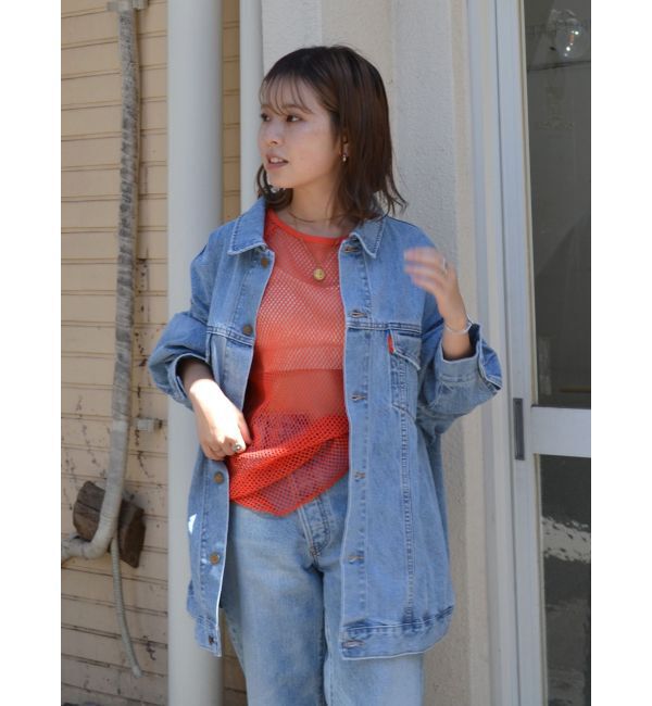 Ungrid「ビッグシルエットデニムジャケット」|ブルゾン・スタジャン|