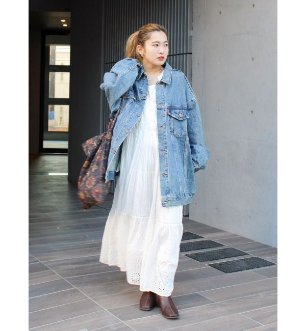 Ungrid「ビッグシルエットデニムジャケット」|ブルゾン・スタジャン|