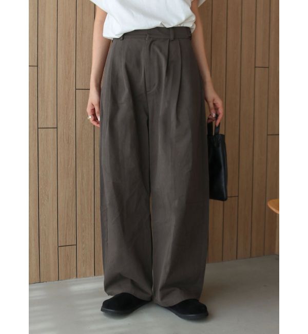 Ungrid「コクーンチノパンツ」|その他|チャコールグレー