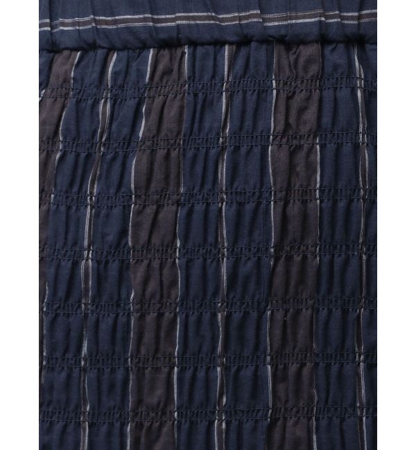 Ungrid「シャーリングデザインストライプスカート」|スカート|