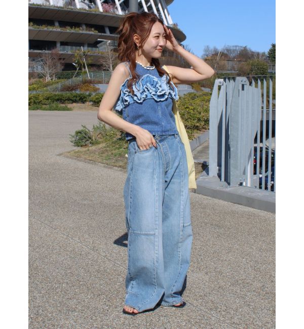 Ungrid「カーブデザインデニム」|デニム|