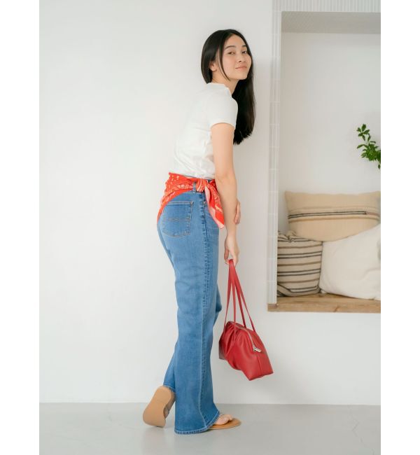 Ungrid「ハイウエストストレッチフレアデニム」|デニム|