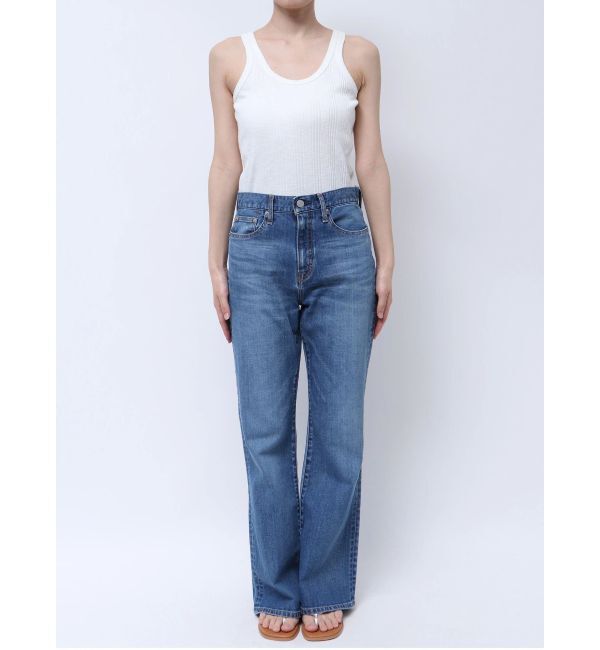 Ungrid「ハイウエストストレッチフレアデニム」|デニム|