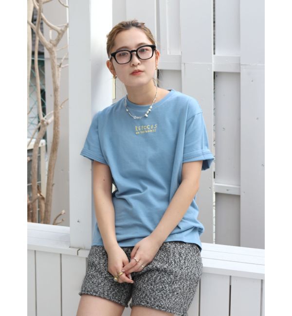 Ungrid「【WEB限定】ワンポイントエンブロイダリーロゴTee」|Tシャツ・カットソー|