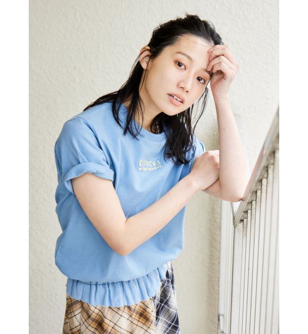 Ungrid「【WEB限定】ワンポイントエンブロイダリーロゴTee」|Tシャツ・カットソー|