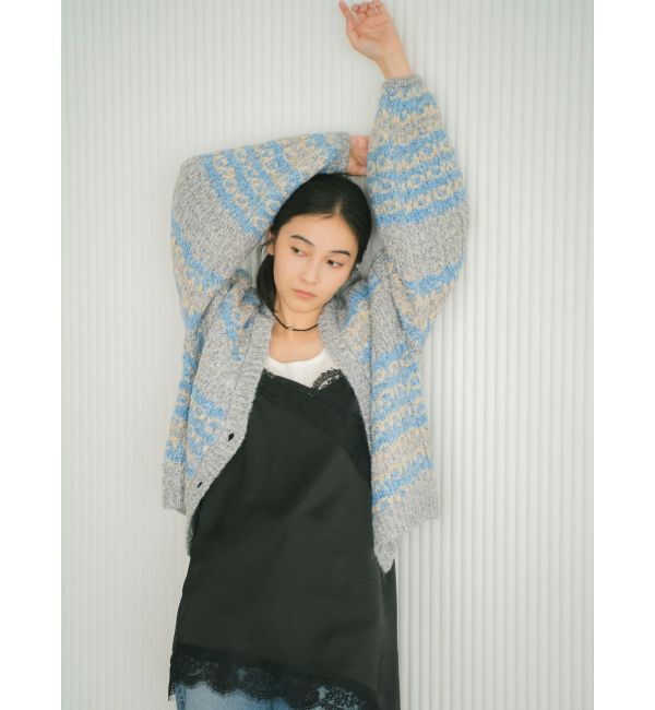 Ungrid「ローゲージラメニットカーディガン」|カーディガン|