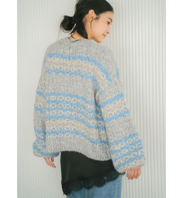 Ungrid「ローゲージラメニットカーディガン」|カーディガン|