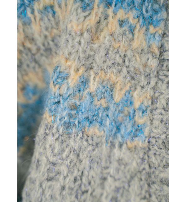 Ungrid「ローゲージラメニットカーディガン」|カーディガン|