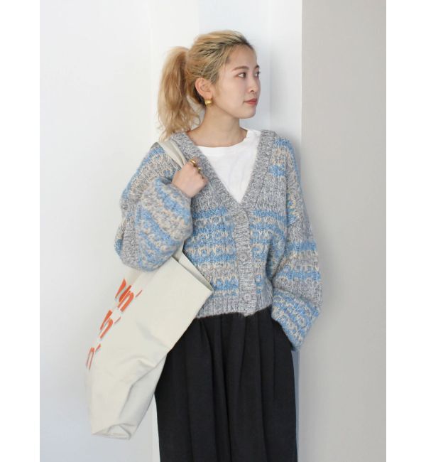 Ungrid「ローゲージラメニットカーディガン」|カーディガン|